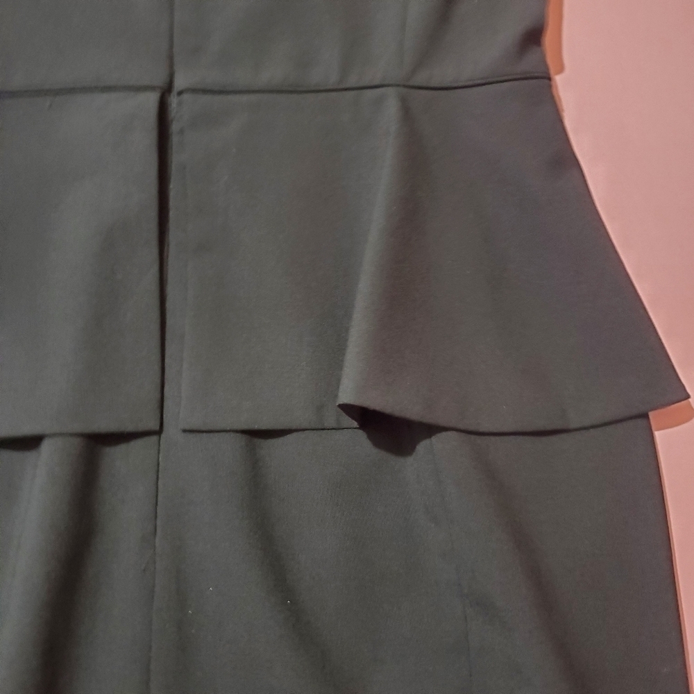 ✨️ Banana Republic Black Formal Peplum Pencil Dress Work Professional ✨️ - Picture 7 of 8